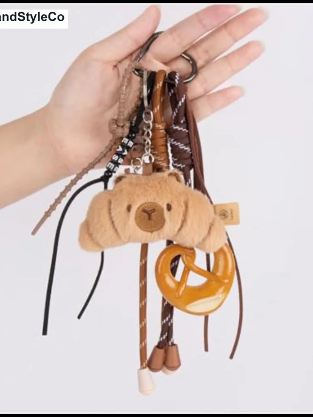 Metal Leather Polyester Bag Charms Keychains Handbag Purse Accessories